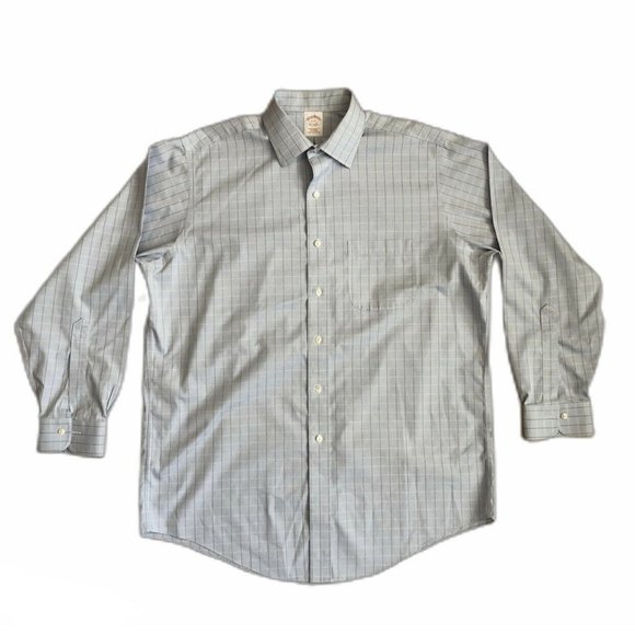 Brooks Brothers 1818 Sz 16-33 Mens Dress Shirt